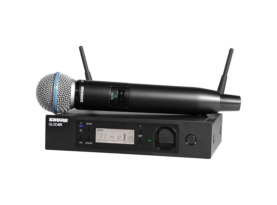 SHURE GLXD4　ワイヤレスシステム　GLX-D2/SM58付属 Amazon.com: Shure GLXD24R/B58 Microphone System with GLXD4R